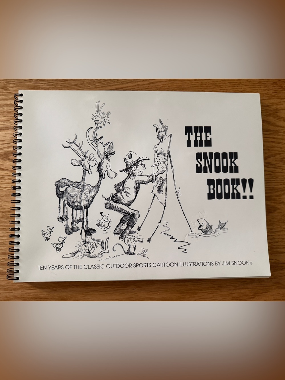 The Snook Book Collection of Outdoor Sports Black & White Cartoon Art Book